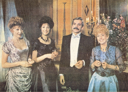 A. Clment, M. Berenson, J. Weber et M. Dubois dans une scne du tlfilm (Photo Midi Libre, 1983)